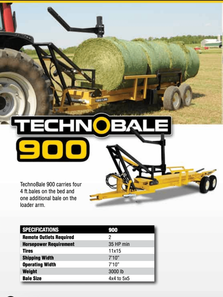 TechnoBale Bale Wagons Triple H Equipment